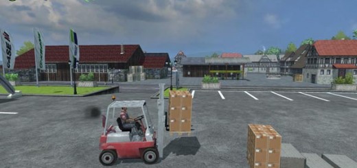 Linde forklift and the load