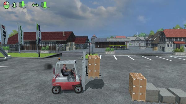 Linde forklift and the load 