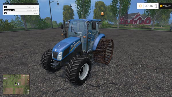 New Holland T4.75 With Iron Wheel